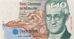 Ireland 10 Pounds, P-76a (20.09.1993) - UNC - Ireland