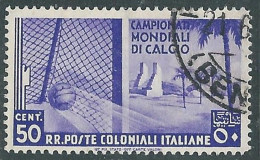 1934 EMISSIONI GENERALI USATO MONDIALI DI CALCIO 50 CENT - RA1-3 - General Issues
