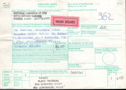 Australia (1982) - Bollettino Pacchi Per La Francia - Cartas & Documentos