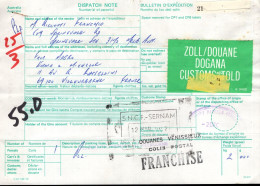 Australia (1981) - Bollettino Pacchi Per La Francia - Cartas & Documentos