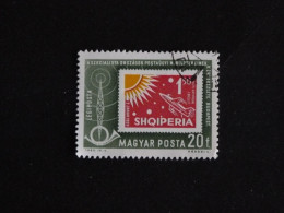 HONGRIE HUNGARY MAGYAR YT PA 258 OBLITERE - TIMBRE SUR TIMBRE ALBANIE - Used Stamps