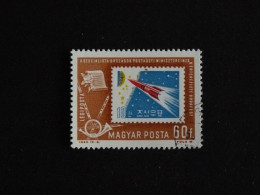 HONGRIE HUNGARY MAGYAR YT PA 262 OBLITERE - TIMBRE SUR TIMBRE COREE DU NORD NORTH KOREA - Used Stamps