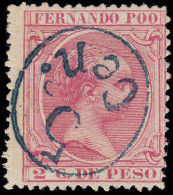 Fernando Poo 40Ahi 1896/00 Alfonso XIII MH - Fernando Po