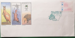 Australien Brief 1988 Sydpex 88 Mit ATM Känguru Schnabeltier Schnabeligel - Mint Stamps