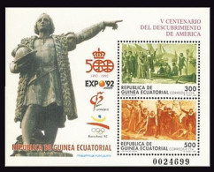 Guinea Ecuatorial 152 1992 V Centenario Del Descubrimiento De América HB MNH - Autres & Non Classés