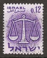 Israël Israel 1961 N° 192 Iso O Courant, Signe Du Zodiaque, Astrologie, Système Solaire, Balance, Pesée, Justice, Poids - Usados (sin Tab)