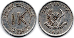 MA 31228 / Congo 1 Likuta 1967 TTB - Congo (Democratische Republiek 1964-70)