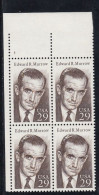 Sc#2812, Edward R. Murrow Journalist 1994 Issue 29-cent Stamp Plate # Block Of 4 - Plate Blocks & Sheetlets