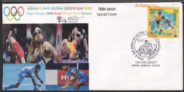 India 2020-21 Medal Winners At Tokyo Olympics, Hockey, Wrestling,Javlin Throw ,Olympic,Sp Cover (**) Inde Indien - Brieven En Documenten