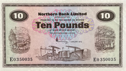 Northern Ireland 10 Pounds, P-189c (1.1.1975) - AU - 10 Pounds