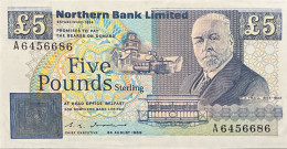 Northern Ireland 5 Pounds, P-193a (24.8.1989) - UNC - RARE DATE - 5 Pounds