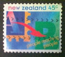 New Zealand, Scott #1226, Used(o), 1994, People Reaching People, 45¢, Multicolored - Used Stamps