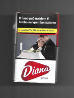 Tabacco Pacchetto Di Sigarette Italia - Diana Rossa Da 20 Pezzi N.4  - Vuoto - Empty Cigarettes Boxes