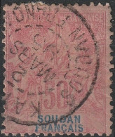 SOUDAN Poste  13 (o )Type Groupe Paix Et Commerce Magnifique Cachet Kayes 2 Mars 1895 (CV 72 €) [ColCla] - Oblitérés