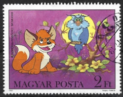 Hungary 1982. Scott #2762 (U) Vuk The Fox Cub And Owl, Cartoon By Attila Dargay - Used Stamps