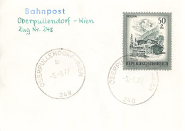Bahnpost (R.P.O./T.P.O) Oberpullendorf-Wien [Ausschnitt] (AD3125) - Brieven En Documenten