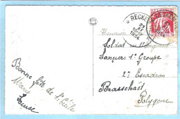 Postkaart Met Sterstempel RECKEM (VL) -  1934 - Cachets à étoiles
