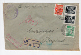 1949. YUGOSLAVIA,SLOVENIA,LJUBLJANA CUSTOM OFFICE RECORDED COVER TO BELGRADE,TPO 3 LJUBLJANA - BEOGRAD - Brieven En Documenten