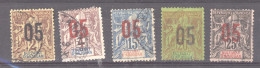 Anjouan  :  Yv  20-24  (o) - Used Stamps