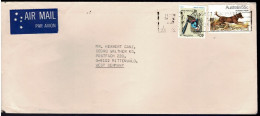 Australia 1980 Kelpie 55c & Wren 40c On AIR MAIL Letter To West Germany - Cartas & Documentos