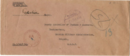 Great Britain 1948 Military Mail  BMA In Tripoli  M.E.L.F. - Unclassified