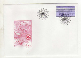 Enveloppe 1er Jour CESKA REPUBLIKA TCHEQUIE Oblitération TREBON 09/05/2001 - FDC