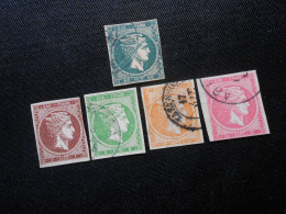 GR  Mi 46/53a(*)55c/56b/59a   Alt Griechenland  1876/80 - Used Stamps