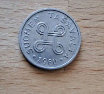 1960 Finland 1 One Markka Coin KM  - Circ - Finland