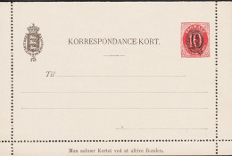 1904. DANMARK. 10 Overprint On 8 ØRE KORRESPONDANCEKORT.  - JF543199 - Ganzsachen