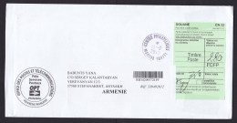 French Polynesia: Cover To Armenia, 2012, Postal Service, CN22 Customs Declaration Label (minor Crease) - Covers & Documents