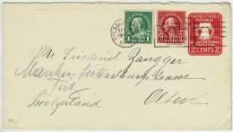 Vereinigte Staaten / USA 1926, Ganzsachen-Brief / Stationery Philadelphia - Olten (Schweiz) - 1921-40