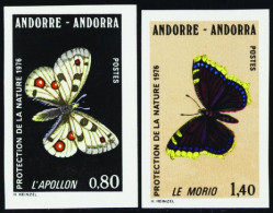 Andorre Non Dentelés N°258/259  Protection De La Nature (2 Valeurs) Qualité:** Cote:54 - Autres & Non Classés