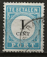 PAYS-BAS: Obl., TAXE: YT N° 3 (I), 34 Anneaux, TB - Postage Due