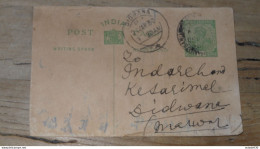 INDIA, INDE, Carte Postale Entier Postal Commercial, DIDWANA 1930 ........Boite-2....261 - 1911-35 Koning George V