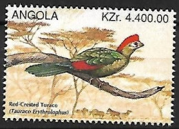 Angola -  Mnh ** 1996 :    Red-crested Turaco   - Tauraco Erythrolophus - Koekoeken En Toerako's