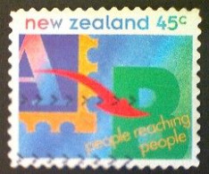 New Zealand, Scott #1226, Used(o), 1994, People Reaching People, 45¢, Multicolored - Oblitérés