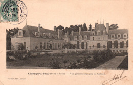 CPA Champion Sur Veude Vue Générale  Intérieur Du Château - Champigny-sur-Veude