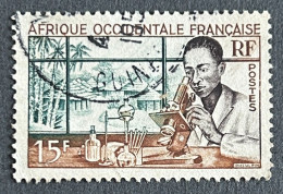 FRAWA0048U1 - Local People - Medical Laboratory - 15 F Used Stamp - AOF - 1953 - Oblitérés