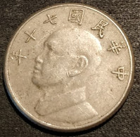 CHINE - CHINA - TAIWAN - 5 YUAN 1981  - KM 552 - Chiang Kai-shek - Taiwan