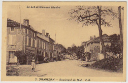 47 - B10913CPA - DAMAZAN - Boulevard Du Midi - Hotel, Café Du Midi - Très Bon état - LOT-ET-GARONNE - Damazan