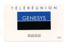 Carte De Visite Téléréunion France  Card  (salon 578) - Sonstige & Ohne Zuordnung