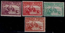 ROMANIA 1906 WELFARE MI No 169-72 MLH VF!! - Unused Stamps