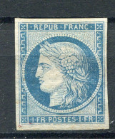 !!! CERES, ESSAI DU 1F BLEU NEUF SANS GOMME - Proofs, Unissued, Experimental Vignettes