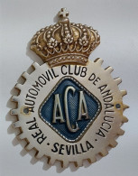 61142 Badge Stemma Auto D'epoca - ACA Automovil Club De Andalucia Sevilla - Voitures