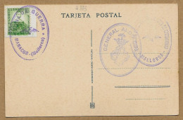 Sellos Zona De Guerra Manacor General Aldo Rossi Inspeccion General De Tropas De Operaciones Mallorca N°H375 R. Espanola - Military Service Stamp