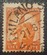 Italy 10L Used Postmark Stamp Milano Cancel - Afgestempeld