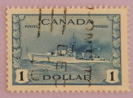 CANADA YT 218 OBLITÉRÉ "DESTROYER IROQUOIS" ANNÉES 1943/1948 - Used Stamps