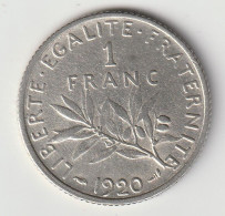 Semeuse 1 Franc Argent 1920 - Silver - - 1 Franc