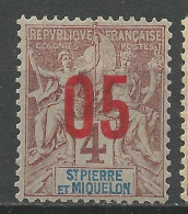 SAINT PIERRE ET MIQUELON N° 95 NEUF* TRACE DE CHARNIERE  / Hinge / MH - Unused Stamps