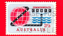 AUSTRALIA - Usato - 1963 - Comunicazioni - Apertura Del COMPAC - Cable - 2'3 - Oblitérés